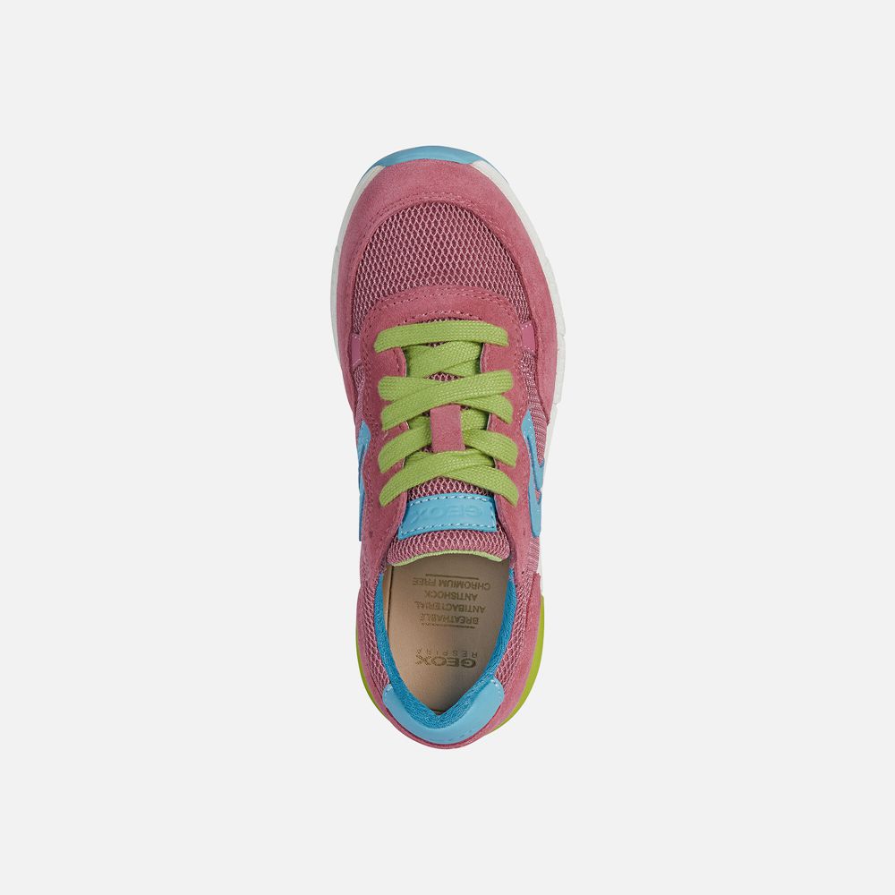 Geox Sneakers Pink Alben - Geox Girls Shoes - BEJAIY516